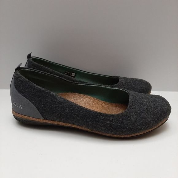 SOLE X RECORK Grace Carbon Neutral Slip-On Comfort Flat Shoes Grey Sz 6.5 - Picture 3 of 14